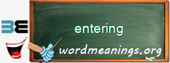 WordMeaning blackboard for entering